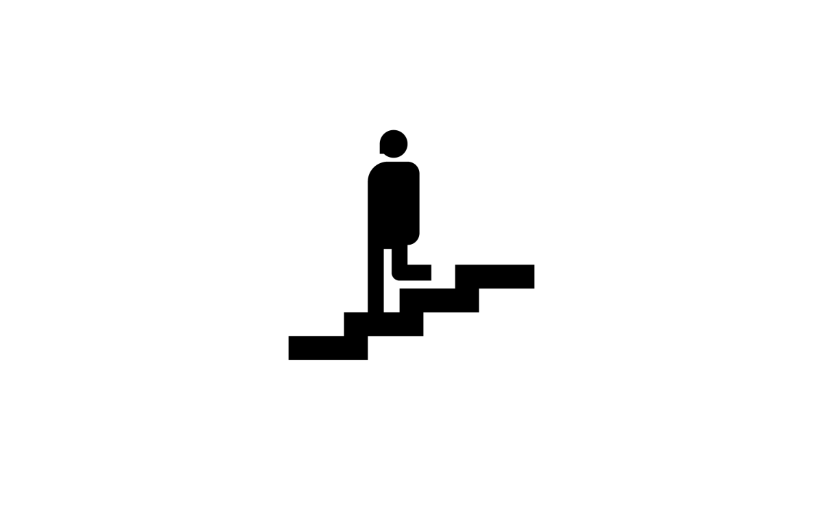 Treppe abwärts