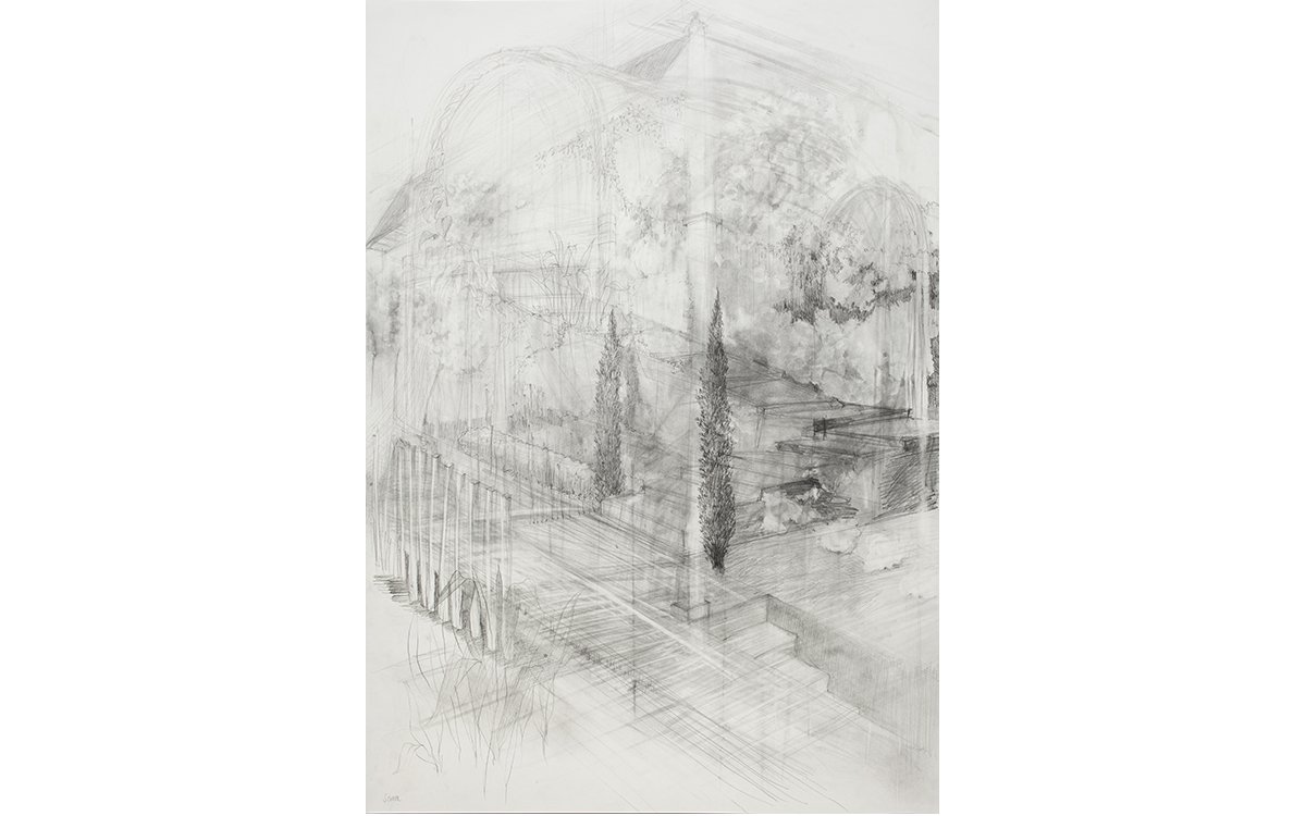 Aus der Serie „Serra“, 2016Bleistift, Graphit auf Papier70 x 100 cm
